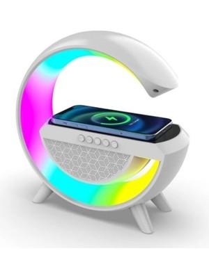 Luord-Store Kablosuz Şarj Standlı Rgb Hoparlör