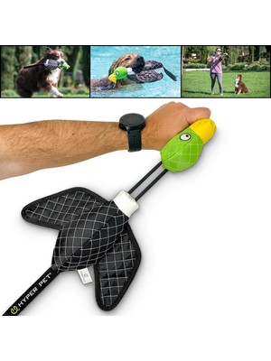 Delixa Hyper Pet Uçan Ördek Sapan Mekanizmalı Köpek Oyuncağı (Large) – Fırlat & Getir – Suda Yüzer
