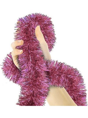 Luord-Store Parti Için Sim Süs 2 Metre Uzunluk 8 cm Genişlik Pembe Renk Ithal