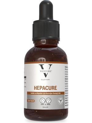 Delixa Vetcure Hepacure Kedi ve Köpek Karaciğer Sağlığı Destekleyici Likit 50 ml