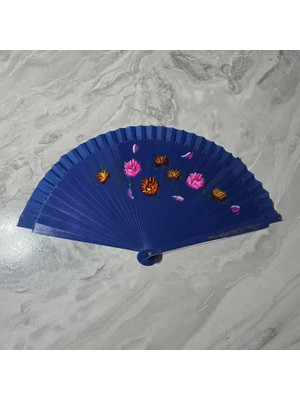 Luord-Store 12LI Bambu Çift Taraflı Renkli Yelpaze