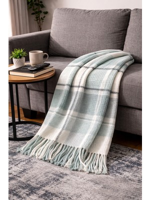 Merinos Cozy Life Pamuklu Skoç Battaniye – Cunda Serisi
