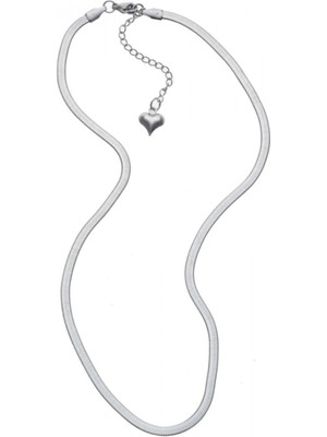 Normadia Şık Çelik Italyan Zincir Kolye, Düz Model, Kaliteli ve Dayanıklı Tasarım