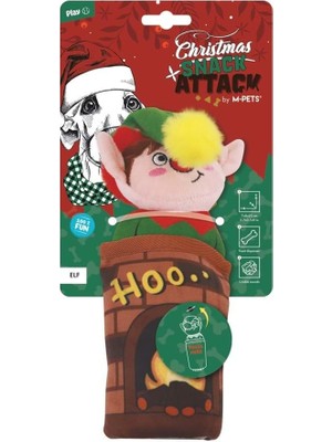 Delixa M-Pets Chrıstmas Elf Snack Attack Köpek Oyuncağı