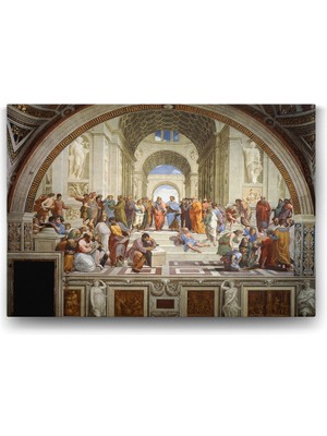 Delixa Raffaello Sanzio - Atina Okulu Tablosu - 60X40CM