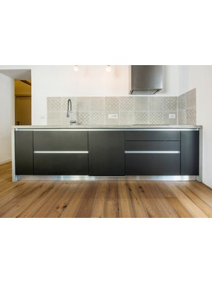 Luord-Store Decohandy 30X30 cm Kendinden Yapışkanlı  Pvc Karo Mutfak Arası 4 Lü Karışık Model  0,36M2