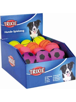 Delixa Trixie Köpek Yüzen Natürel Kauçuk Fosforlu Top 6cm