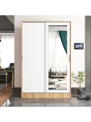 Tumblera Aura Bıanco Pine Portmanto Vestiyer Ayakkabılık Aynalı 2 Sürgü Kapaklı