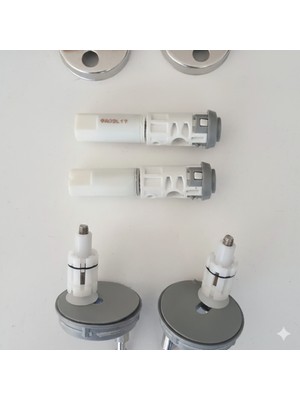 E.C.A Serel Kompenantlı Klozet Kapak Menteşe Seti (Beta-Zeta)