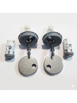 E.C.A Serel Klozet Kapak Menteşe Seti - Alt Kısım