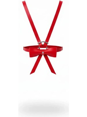 Çamaşır Kenti Kırmızı Kadın Kemer Saten Fiyonklu Ince Bel Aksesuarı - CMSR177