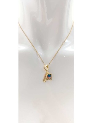 Normadia Parlak Zirkon Taşlı Epoksi Kolye, Şık ve Özgün Tasarım