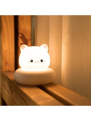 Sevimli Karikatür LED Gece Lambası, USB ile Çocuk ve Yatak Odası Için