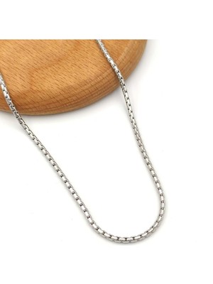 Normadia Şık 65 cm Uzun Çelik Zincir Kolye, Zarif Takı Tasarımı