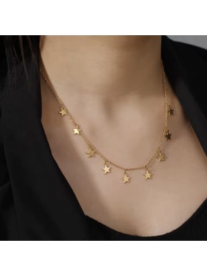 Normadia Şık 316L Çelik Yıldız Seri Kolye, Kararmama Garantili, Zarif Tasarım