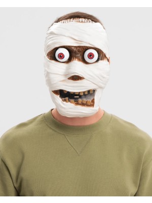 Alem Sallanan Yaylı Oynar Gözlü Mumya Maskesi