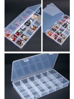 Die Grup Mücevher - Bijuteri - Boncuk Kutusu 18 Bölmeli DIERSTP-32456