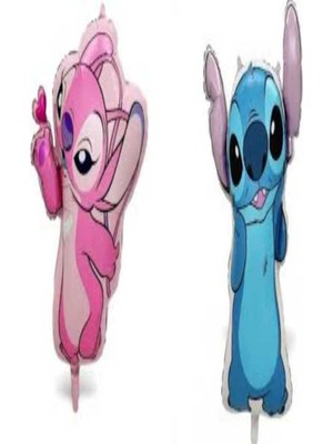 Genel Tedarik Mutlu Anılar Parti Evi Lilo Stitch Folyo Balon 60 Cm,angel