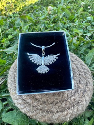 Normadia Parlak Zirkon Taşlı Anka Kuşu Şık Kolye, Zarif Takı Hediye