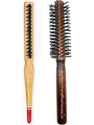 Die Grup 503 - 690 Profesyonel Yanmaz Set Topuz Saç Fırçası 2 Li Set DIERSTP-32456