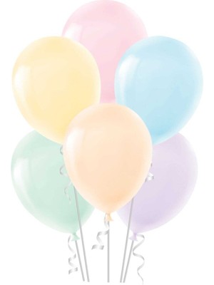 Genel Tedarik Rengarenk Makaron Balon 10'lu