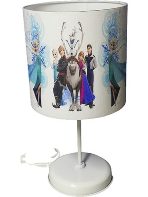 Şık Beyaz Metal Ayaklı Kız Çocuk ve Genç Odası Abajuru