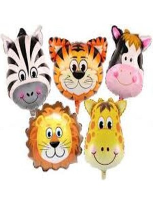 Genel Tedarik Mutlu Anılar Parti Evi Safari Folyo Balon Seti