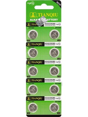 Die Grup Buton Pil - Saat Lazer Hesap Makinesi Pili 10LU Paket  AG10  - LR1130H - 389A -1.55V DIERSTP-32456