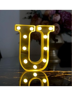 3D Işıklı LED Harf Dekoratif Aydınlatma Büyük Boy, Modern Tasarım