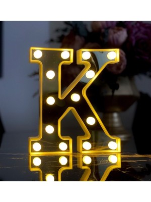 3D Işıklı LED Harf Dekoratif Aydınlatma Büyük Boy, Şık ve Modern Tasarım
