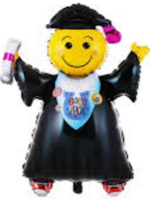 Genel Tedarik Folyo Balon, Gülenyüz Mezuniyet Folyo Balon, Smile Folyo Balon 70X41 cm