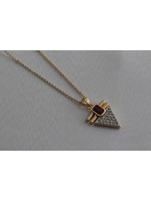 Normadia Şık Çelik Vıp Gold Leyla Kolye, Zarif ve Modern Takı Tasarımı