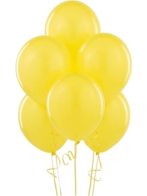 Minika Party Store 10'lu Metalik Sarı Balon