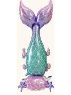 Ayaklı Deniz Kızı Kuyruğu Folyo Balon 1 Adet 155X81CM