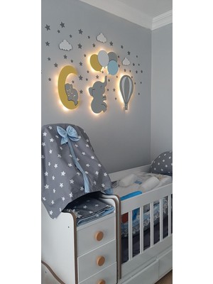 Renkli Çocuk Odası Dekoratif Gece Lambası, Sıcak ve Yumuşak Işık