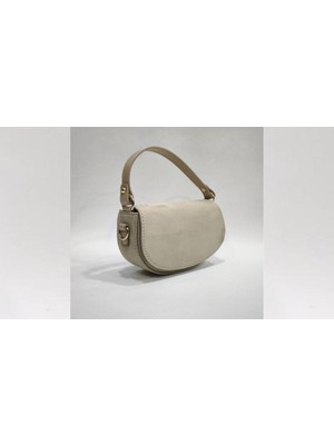 Aysamood Kadın Süet El ve Omuz Baget Çanta