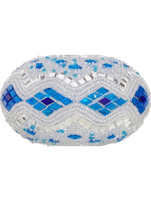 Otantik Mozaik Avize Aplik Lambader Cam 18 cm Şık ve Zarif Tasarım