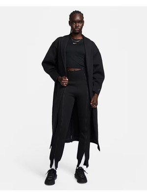 Nike Sportswear Tech Fleece Kadın Siyah Bol Kesim ( Oversize ) Uzun Ceket Hırka / FQ2602-010
