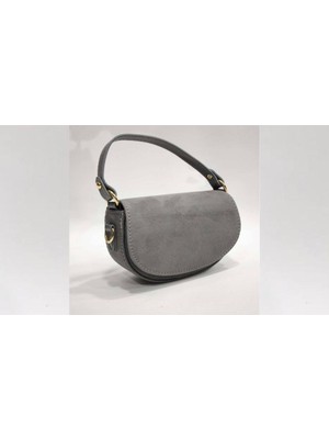 Aysamood Kadın Süet El ve Omuz Baget Çanta