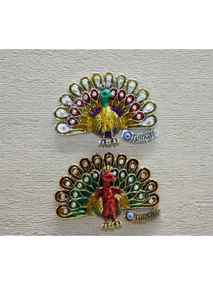 Ynt İthalat Swaroski Tavuskuşu Magnet ALK3852