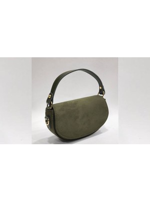 Aysamood Kadın Süet El ve Omuz Baget Çanta