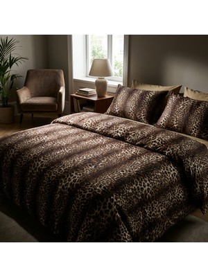 Efendioğlu Türcan Sevgililer Gününe Özel Leopar Nevresim Seti 200*220 cm