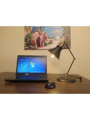 Vintage Akrobat Masa Lambası, Rustik Okuma ve Dekorasyon Işığı