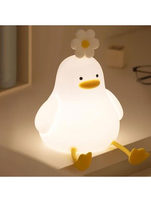 Sevimli Silikon Renkli Kısılabilir LED Gece Lambası Çocuk Bebek Için