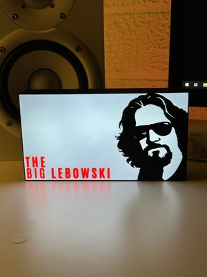 Gişe Arts Masa Lambası - The Big Lebowski Adaptörlü Dekoratif & Hediyelik Lamba