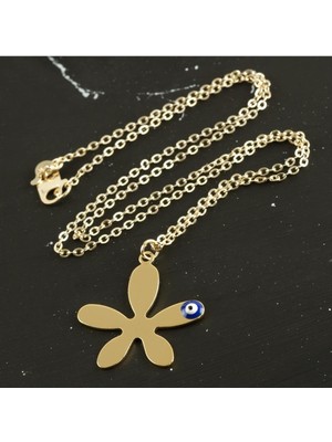 Nuveden Ieg™ Çiçek Isim Yazılabilir Boş Plaka Kolye