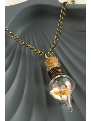 Nuveden Ieg™ Mantar Tıpalı Fanus Canlı Kolye