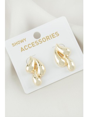 Nuveden Ieg™ Su Damlası Metal Küpe