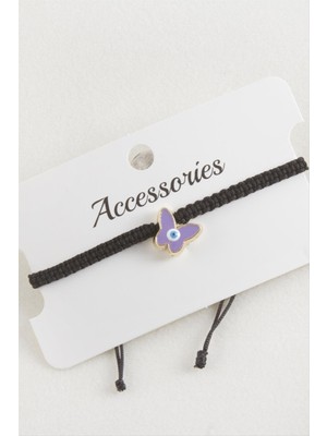 Nuveden Ieg™ Kelebek Makrome Örgülü Bileklik