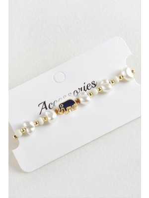 Nuveden Ieg™ Fil Boncuk Inci Makrome Ip Bileklik